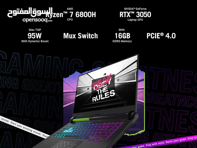 Laptop gaming asus rog RTX3050