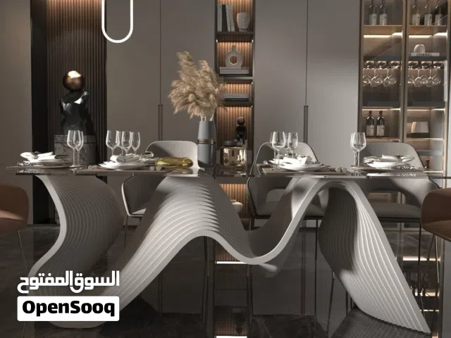 تصاميم طاولات طعام برامترك ديزاين