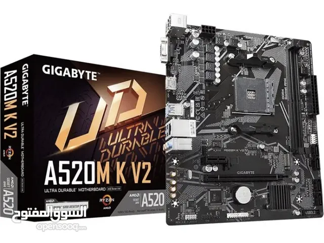 Gigabyte a 520M K V2 AMD Ryzen 5000 series M4 motherboard