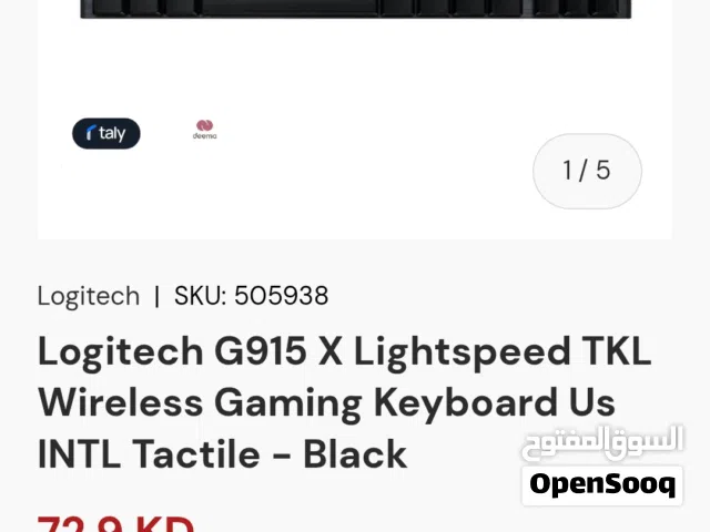 Logitech G915 X LIGHTSPEED TKL Tactile Wireless Mechanical Gaming Keyboard