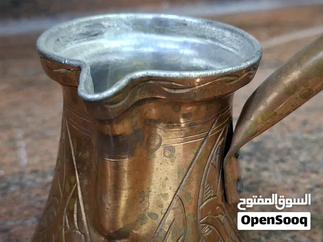 ركوة قهوة تركية نحاس منقوشة – جديدة بدون علبة