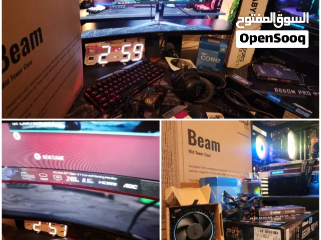 بيعة سريعة سيت اب بيسي 3070TI كرت نسخة بيضة قمه في النظافة بروسسير جديد جميع الكوارتين موجودة