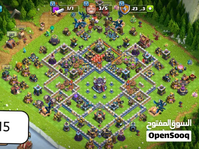 حسابات كلاش اوف كلانس  سعر الحساب داخل الصوره