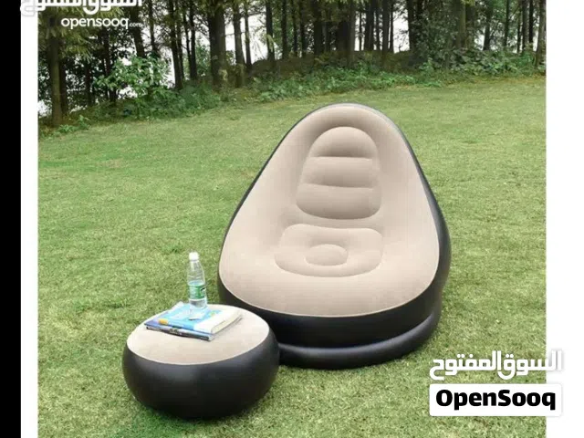 كنبايه كرسي  نفخ  مع طاوله مركى قدمين كنياية  جلوس  متنقله  بفه  صوفيا