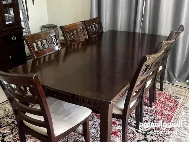 DINING TABLE solid wood (8 chairs)