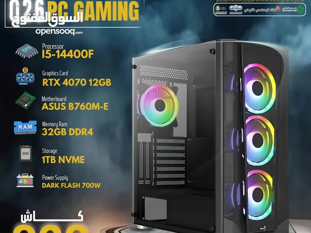 بي سي جيمينج كور اي 5 جيل 14 كرت شاشة PC GAMING CORE I5 14 TH RTX 4070 12GB