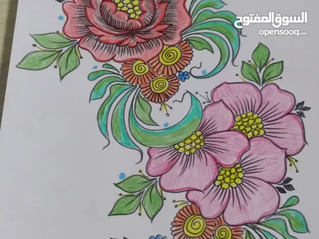 رسم بالالوان