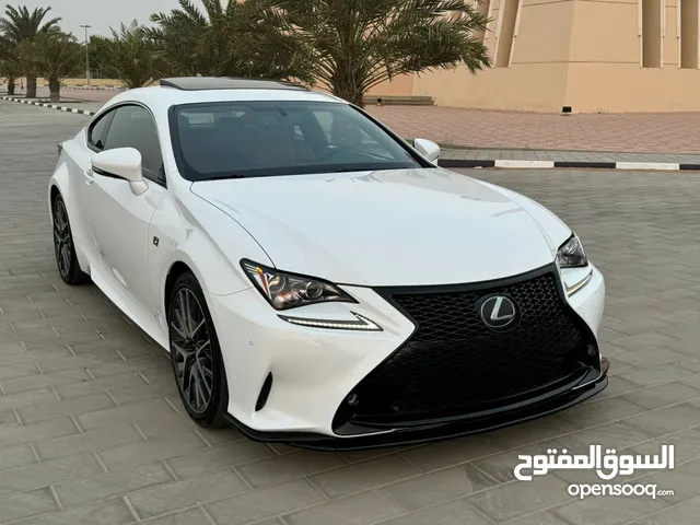 2016 Lexus RC 350 F SPORT: White, red leather, 3.5L V6, 306 hp, advanced features, 226k miles