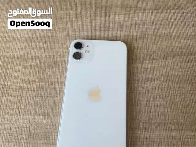 ايفون 11 مستعمل ابيضّ 128gb مع بور بإنك وكفر للبيع الوصف مهم