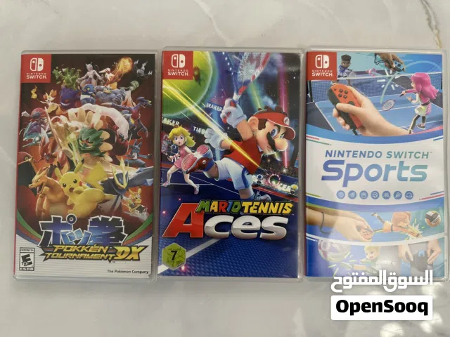 Nintendo Switch Games Bundle – Pokkén Tournament DX Mario Tennis Aces & Nintendo Switch Sports