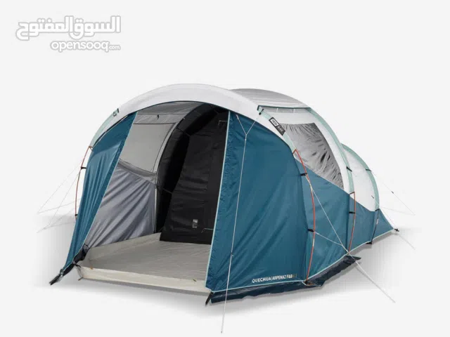4-person camping tent, Arpenaz 4.1 Fresh & Black