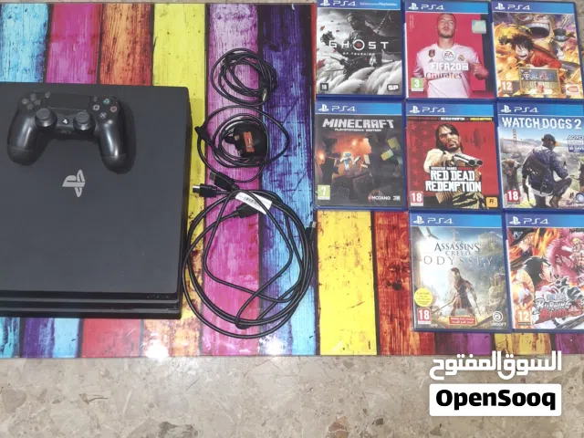 PS4 Pro 1TB, 1 Controller + all cables + games. (No PS4 Box) (Amazing condition) (final price)