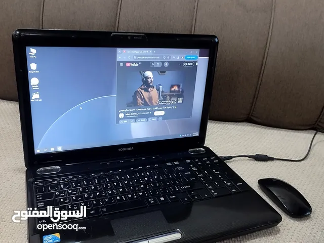 لابتوب TOSHIBA i3- 6gb ram - HDD 250