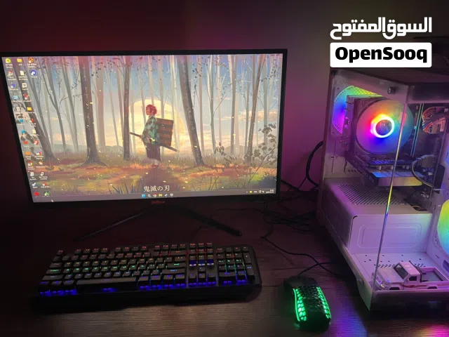 PC تجميعة بي سي مستعمل نظيف مدة 8 شهور فقط  بلا أي أضرار  مع الشاشة وكيبورد وماوس