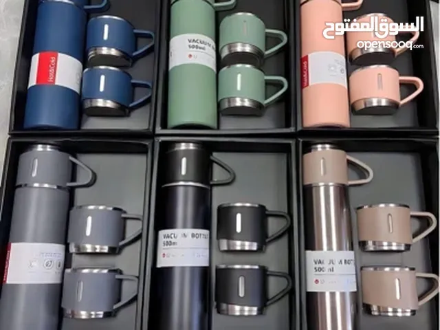 ترمس حافظ للحرارة + 2 كوب