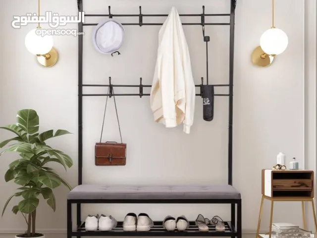 شماعة + جزامة مقعد 3*1 جودة عالية وتحمل ممتاز مصنوعة من معدن متين وقوي يتحمل الأوزان الثقيلة