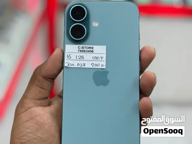 iPhone 16 -128 GB - 100% BH - Good phone- warranty January 2027