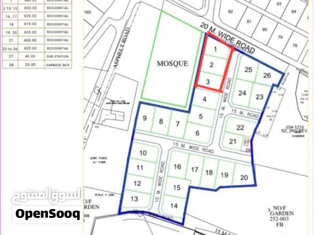Residential Land for Sale in Al Batinah Barka