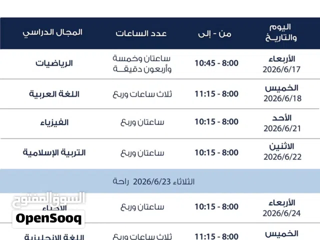 مدرس اول رياضيات