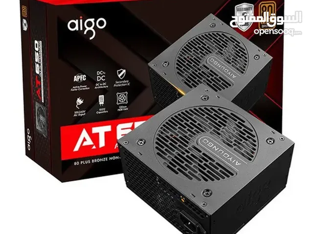 باور سبلاي - مزود طاقه لأجهزة الجيمنج بسعة 650 واط حقيقي DARKFLASH AIGO 650W 80+ BRONZE PSU