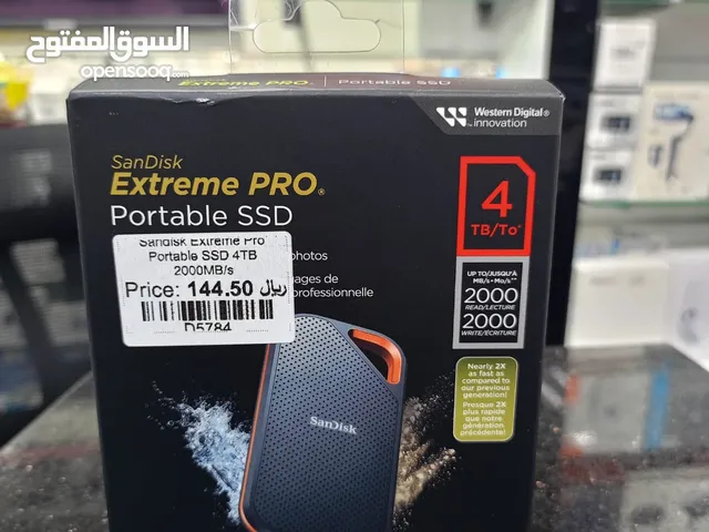 Sandisk Extreme pro protable SSD 4 TB 2000 MB/s