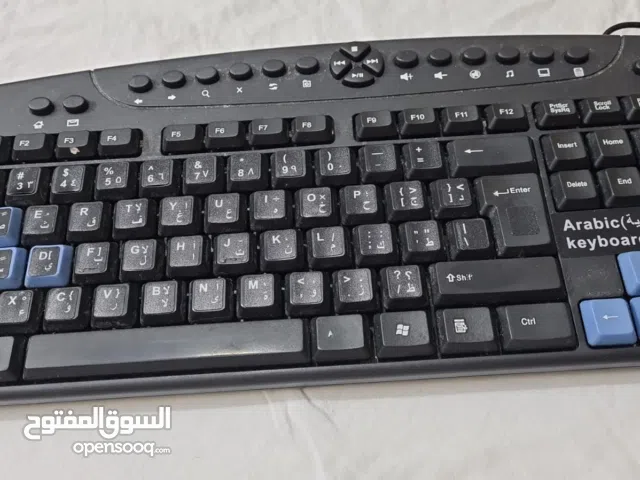 six keyboards in total @ 5 is wired & 1 is wireless with its mouse