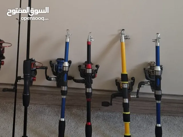 سنانير صيد سمك تلسكوب وقطعتين 1.8m