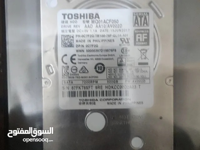 هاردات HDD SATA 500GB مستخدمة ونظيفة