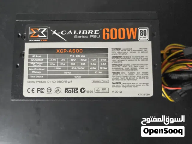 بور سبلاي 600 واط مستعمل نظيف power supply 600W XCP-A600