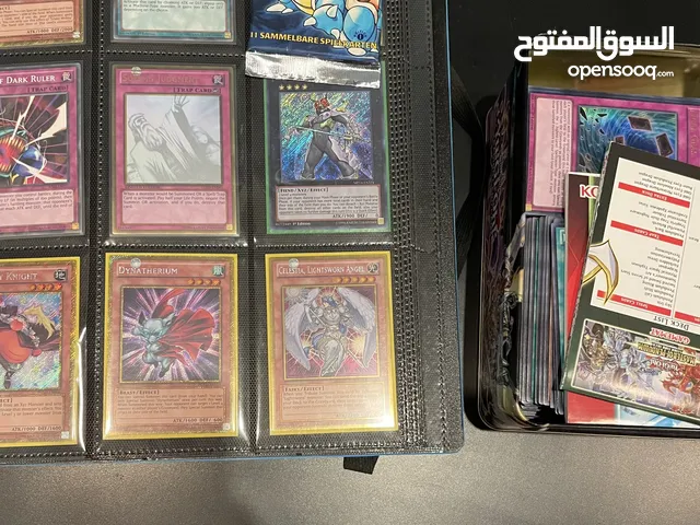 Yugioh and pokemon card collection, rare cards, and opened packs, graded cards مجموعة كروت يوغي