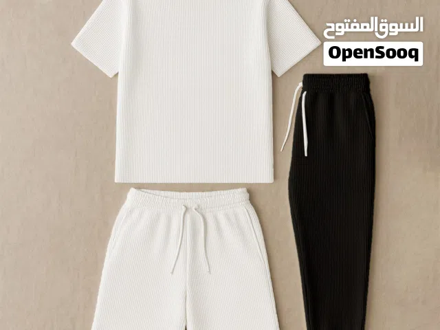 ترنج بيية رياضي خامة سمر ميلتون صيفي تلبيس مريح Men Sportswear Tracksuit Beya Style