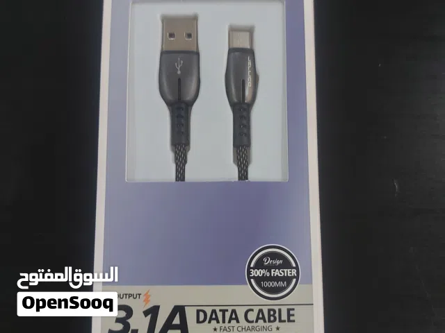 شاحن Type-C JELLICO مستعمل مرتين فقط جودة عالية  شحن سريع 3.1A Output مقاوم داخلي نحاس سلك قوي