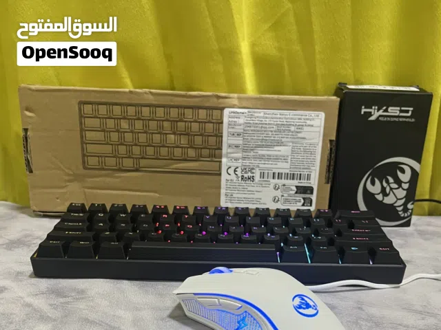 كيبورد ميكانيكي و ماوس جديدات للبيع