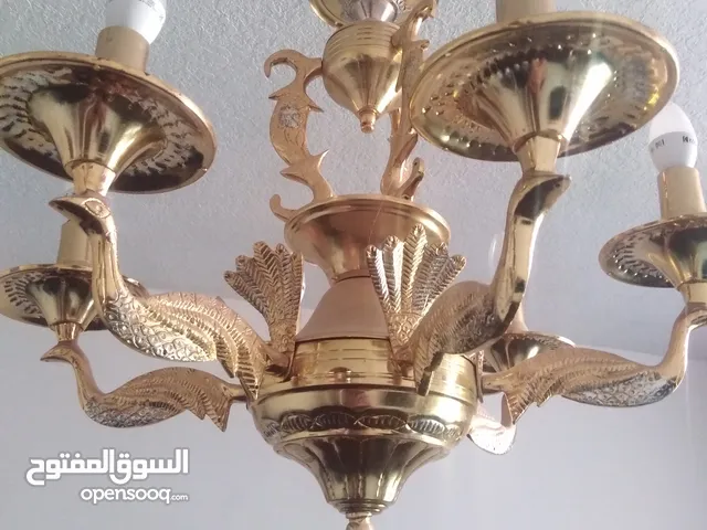 ثريا نحاس مطلي ذهب للبيع عدد2