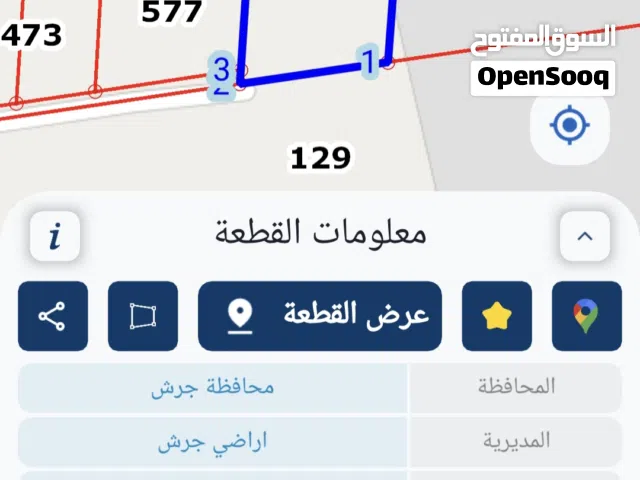 Commercial Land for Sale in Jerash Other