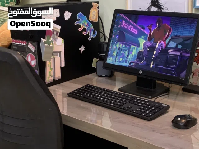 Complete setup cpu mouse keyboard monitor for sale price is 90 riyal