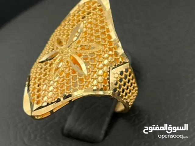 خاتم ذهب عيار 21 ذهب