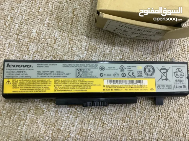 بطارية لابتوب Lenovo جديدة – أصلية بطارية Lenovo أصلية، جديدة غير مستخدمة مع علبتها اللون: أسود.