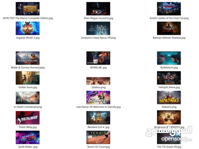 نظارة الواقع الافتراضي ميتا كويست  3 نسخة ال 4K مهكرة   oculus Meta quest3 4k    مخزن فيها العاب