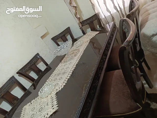 طاولة سفرة 6 كراسي مستعملة بحال الجديد