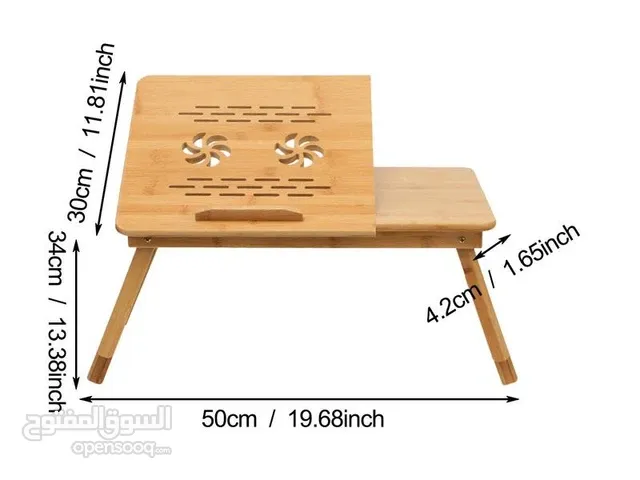 طاولة لابتوب خيزران هي طاولة محمولة وقابلة للطي مصنوعة من خشب البامبو الطبيعي. تتميز بتصميم يوفر الر