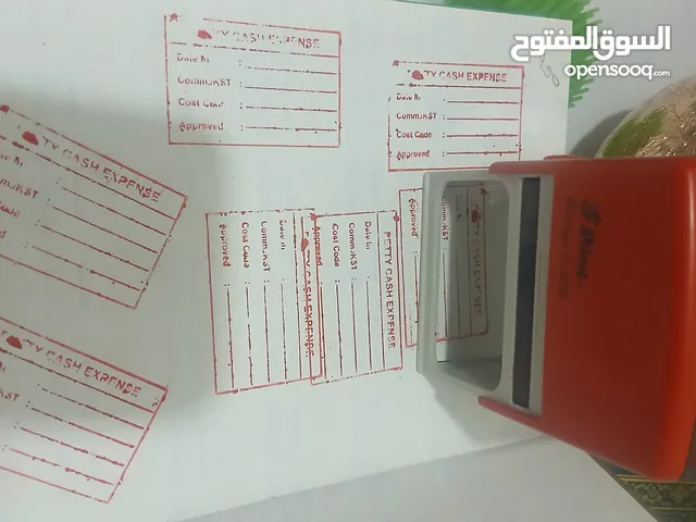 للبيع - ختم مكتبي جاهز النوع: ختم أوتوماتيك ذاتي الحبر الموديل: Shiny Printer S-829