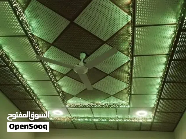 كادر عمل جمس وبورك وسقف ثانوي وتغليف جدران وديكورات