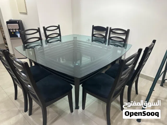 8  chairs dining table used but recently polished best condition u can find