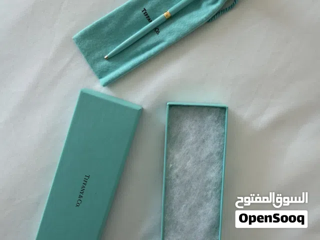 Brand New Tiffany & Co. Blue Ballpoint Pen with Box & Pouch