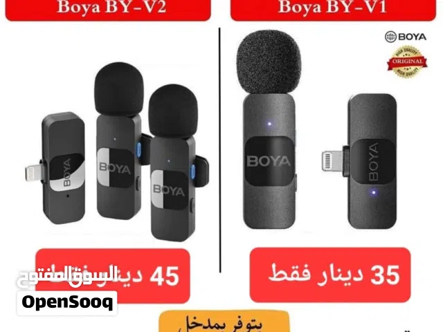 مايكروفون BOYA ويرلس للموبايل افضل نوع واقل سعر موديل V1/V2/V10/V20
