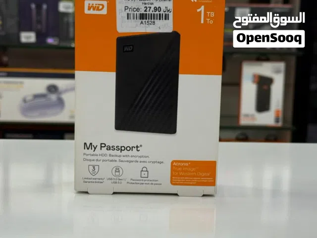 WD My Passport 1TB External Hardisk. New