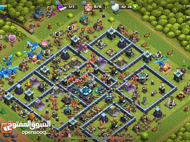 حساب كلاش اوف كلانس 13 ماكس فل ماكس ضايل بس الملوك