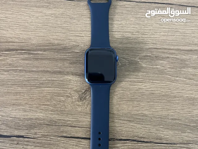 ابل ووتش سيريس 7 45 مم لون ازرق مستعملة بحالة جيدة جدا Apple watch series 7 45 mm