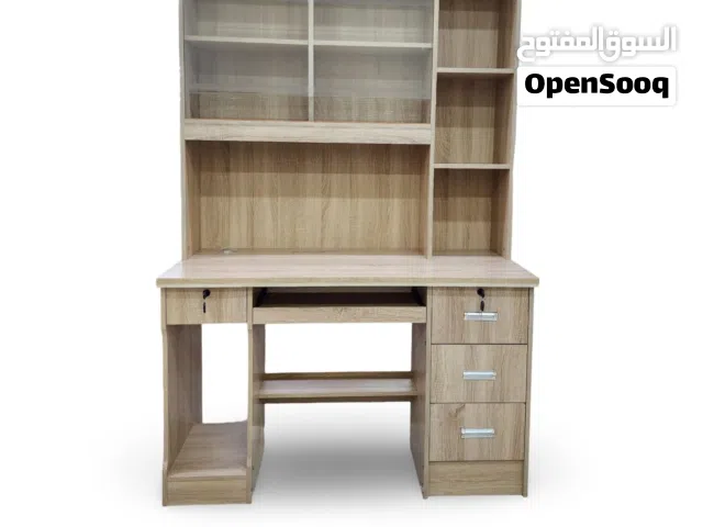 طاولة و رفوف عرض 120 سم ارتفاع 180سم موديل جديد